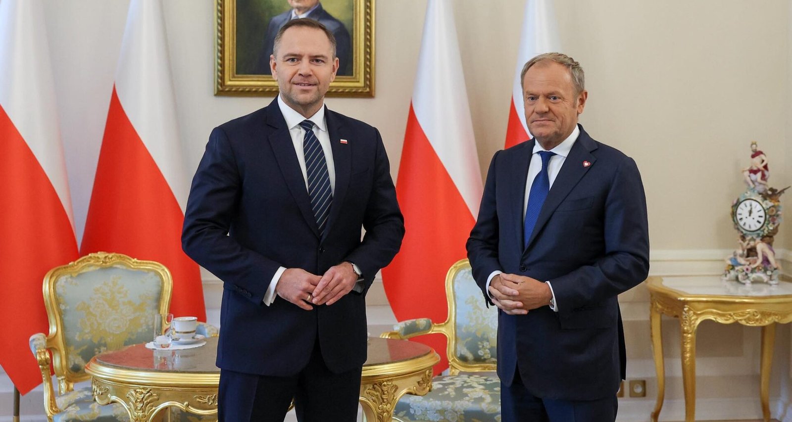 Президент Польши Кароль Навроцкий и премьер-министр Польши Дональд Туск