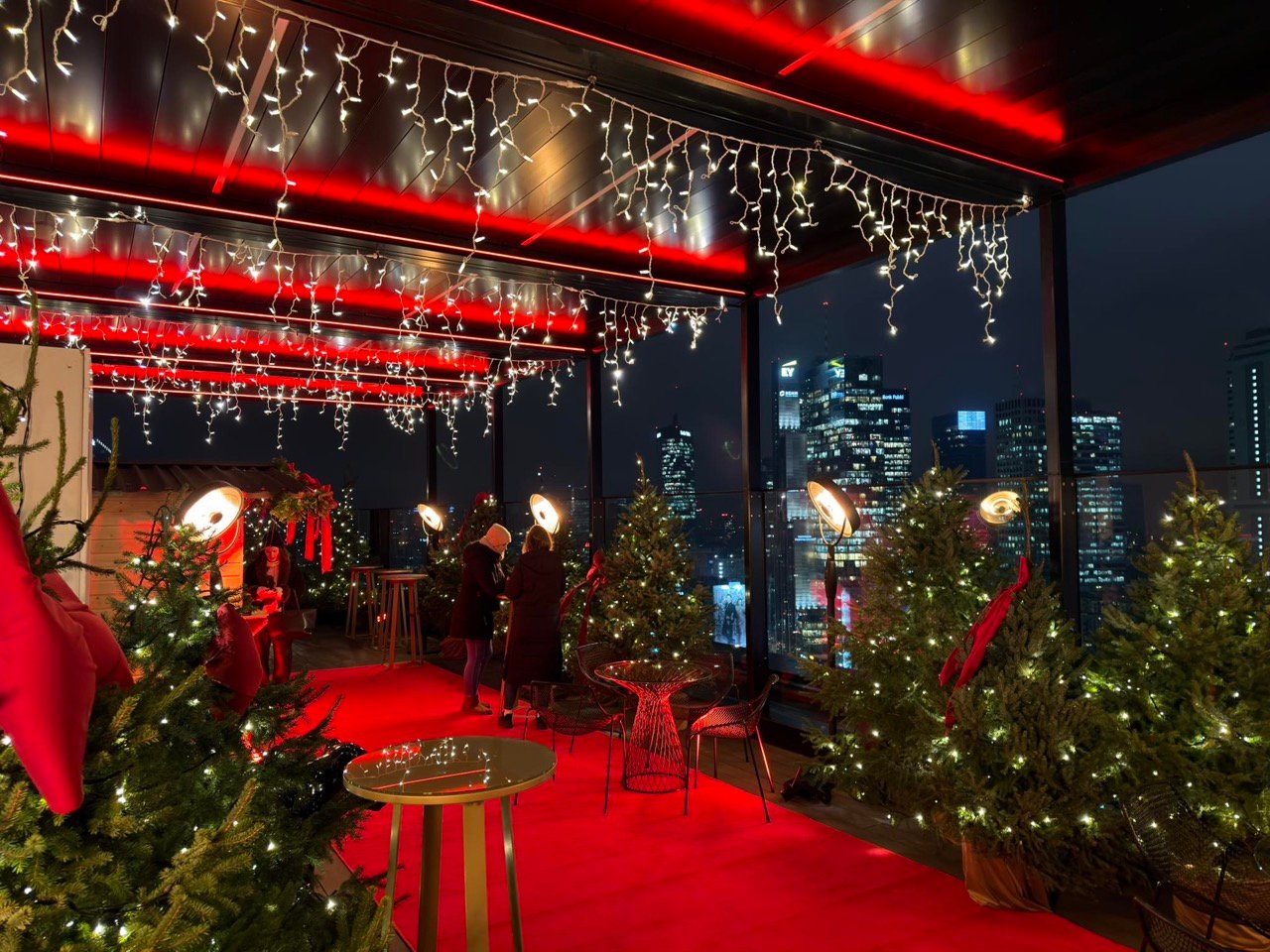 Рождественская терраса на крыше NYX Hotel Warsaw