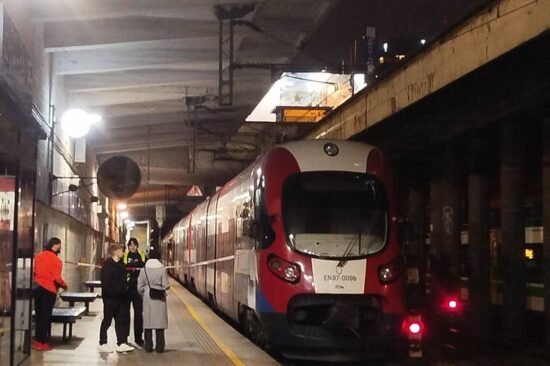 Столкновение 2 поездов в Варшаве