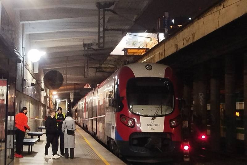 Столкновение 2 поездов в Варшаве