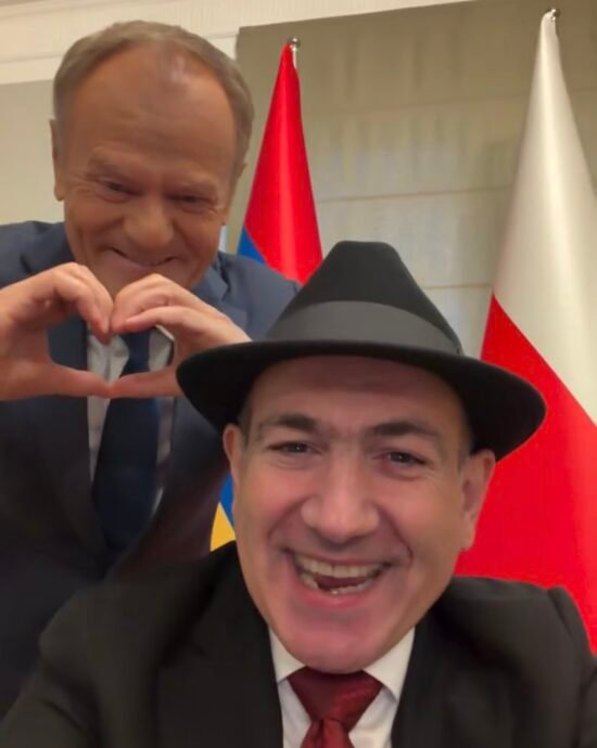 Никол Пашинян и Дональд Туск