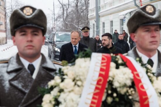 Дональд Туск и Владимир Зеленский в Киеве, 2026